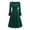 Green, variant on Holiday Saving! HVOBTTY Women's Long Sleeve Formal Elegant Dresses, Ladies' Winter Vintage Golden Velvet Long-sleeved Crew-neck Dress Formal Dress Green, L
