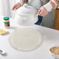 thumbnail image 5 of Tapis de Table Rond Tissé 38 cm Isolation Thermique Anti-Huile Imperméable Napperon pour Table à Manger Café Maison Restaurant, 5 of 5