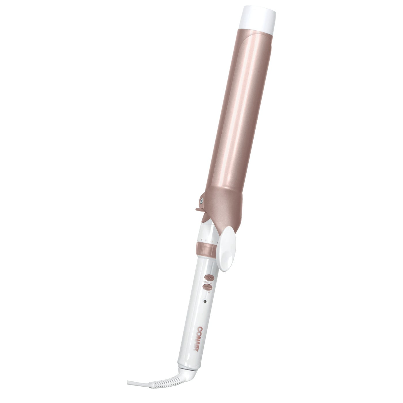 Conair Double Ceramic Extra‑long Curling Iron, 1½‑inch Barrel, White/Rose Gold, 1 Pk