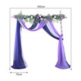 thumbnail image 3 of LCXmlly Roasting Pan Wedding Arch Drape Fabric Long 3 Panels Wide Sheer Wrinkle Free Soft Party Backdrop Drapery, 3 of 6