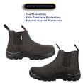thumbnail image 3 of vangelo ASTM and CSA Approved Steel Toe Men Safety Boot ETHAN-1 Puncture and Toe Protection Non-Slip Brown Size 6W, 3 of 5