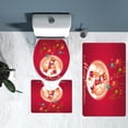 thumbnail image 4 of Leutsin Christmas Bathroom Rugs and Mats Sets 3 Piece, Reindeer Red Bathroom Rugs Non Slip, Winter Absorbent Microfiber Memory Foam Bath Mat Machine Washable Bathroom Floor Mats, 4 of 9