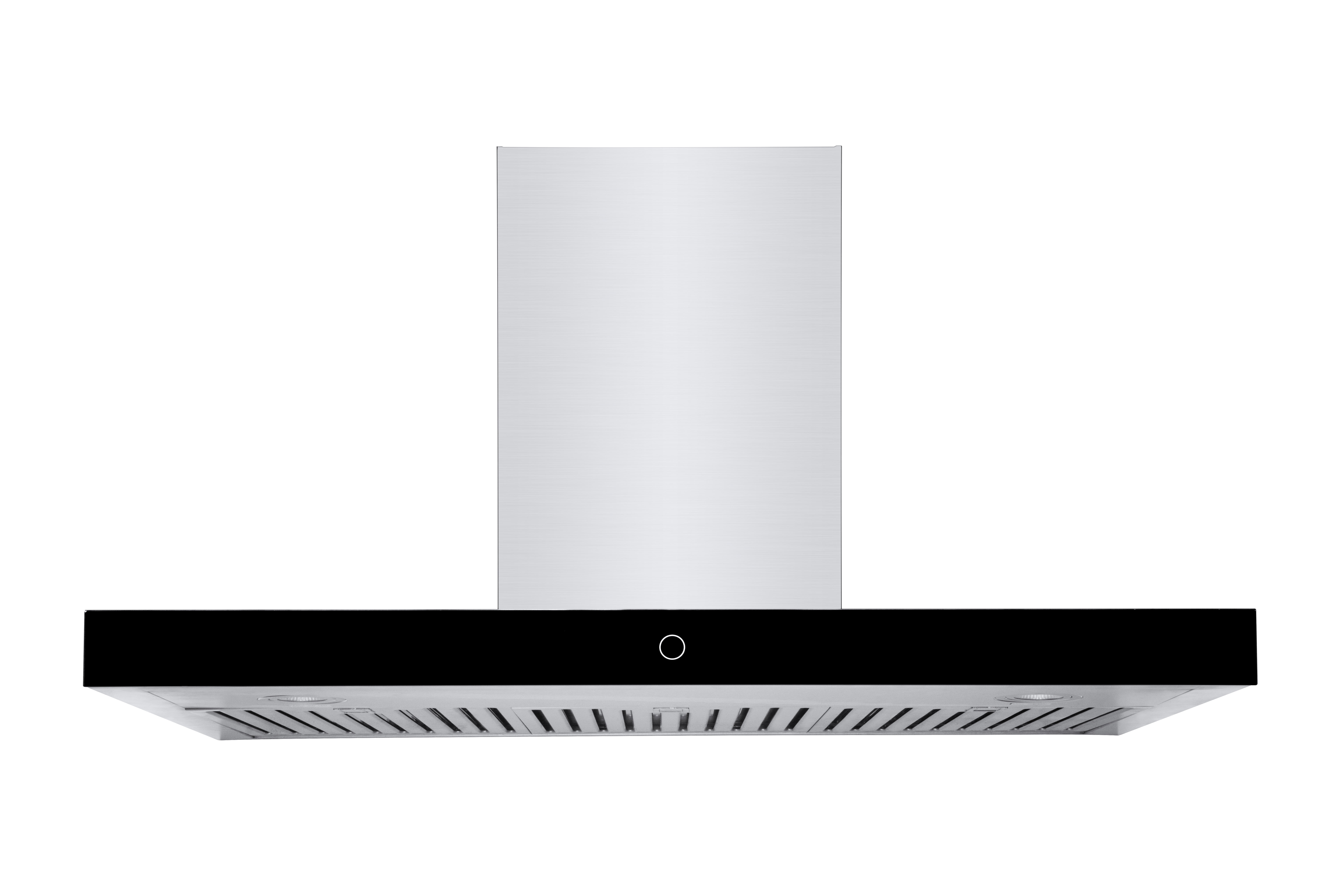 Hauslane Chef Series WM-739 36” Wall Mount Range Hood with Black Glass Panel