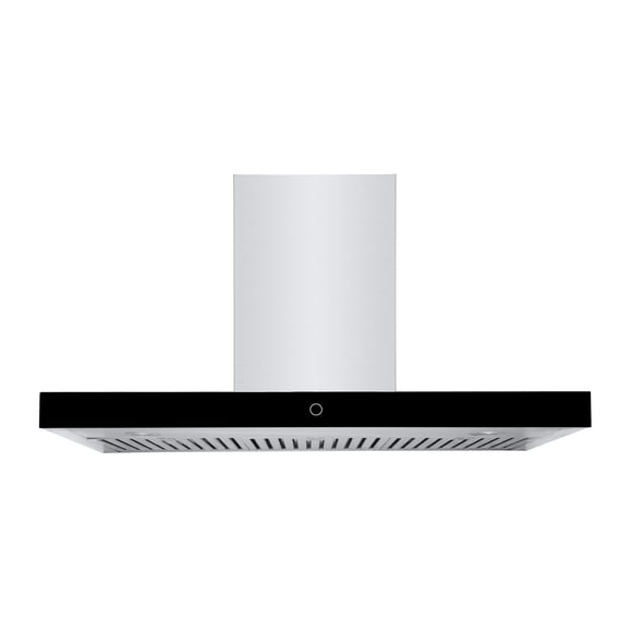 Hauslane Chef Series WM-739 36” Wall Mount Range Hood with Black Glass Panel