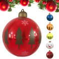 thumbnail image 3 of serony 24 Inch Christmas Inflatables Balls Outdoor Decorations Christmas Blow Up Yard Decorations Inflatable Ornament for Garden Yard Orange, 3 of 9