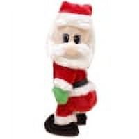 Jouet Père Noël Électrique Figurine en Plastique de Noël Poupée Chantante Drôle Décoration de Fête de Noël pour Maternelle