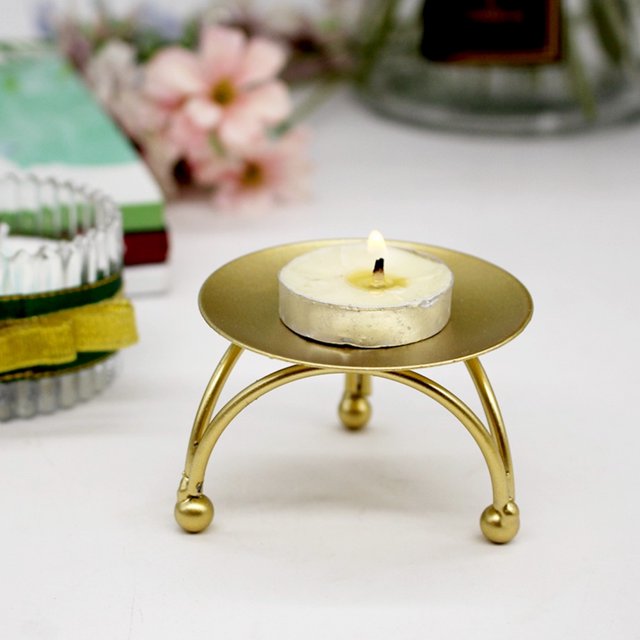 Marigold Garland For Decoration 12×11×5 European Style Iron Candle Gift Dinner Table Decoration