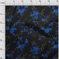 thumbnail image 3 of oneOone Cotton Cambric Blue Fabric Abstracts Fabric For Sewing Printed Craft Fabric By The Yard 56 Inch Wide, 3 of 4
