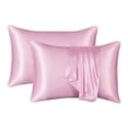 thumbnail image 1 of Fall Pillow Covers,2 Pcs Emulation Silk Satin Pillowcase Comfortable Pillow Cover Pillowcase for Bed Throw Hair Beauty Pillow Covers,Throw Pillow Covers,Satin Pillowcase for Hair, 1 of 7