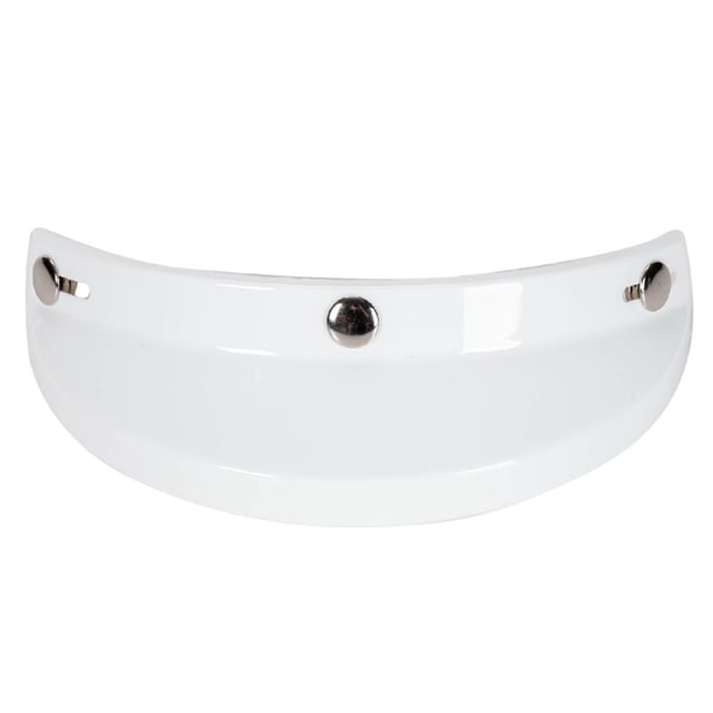 FlyFlise Visière Universelle pour Moto à 3 Boutons-Pression, Casque à Ouverture Frontale Rabattable, Coupe-Vent