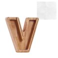 thumbnail image 1 of XZNGL Personalized Wooden Name Money Box Wooden Deposit Box Twenty Six English Letters, 1 of 6