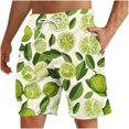 thumbnail image 3 of UVEASISHA Mens Tropical Swim Trunks Palm Tree Print Bathing Suits Drawstring Elastic Waist Board Shorts Lightweight Quick Dry Beach Shorts with Pockets Holiday Gifts Multicolor 3XL, 3 of 6
