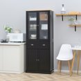 thumbnail image 2 of HOMCOM Freestanding Kitchen Pantry, Buffet Cabinet, 5-tier Storage Cabinet, 2 of 8