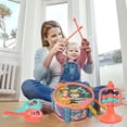 thumbnail image 4 of YIMWNYI Musical Toy Set Drum Sand Hammers Instrument Early Learning Percussion Instrument, Safe ABS Plastic Newborn Gift, Engaging Multi Sensory Play Experience, Ideal for Home Play and Gifting, 4 of 6