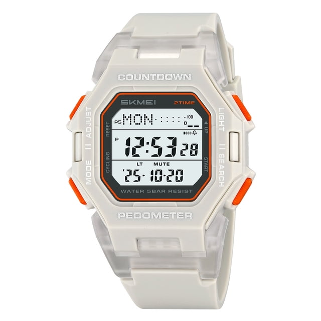 Birdeem Montre de Sport Numérique pour Homme, Résistante à l'Eau avec Affichage Lumineux, Montre d'Extérieur Robuste pour la Randonnée, la Course et le Entraînement Physique