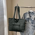 thumbnail image 4 of Fridja Home Decor Quilted Casual One Shoulder Computer Bag Large Capacity Tote Bag, 4 of 6