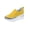 Yellow, variant on Womens Fashion Casual Platform Wedges Slip On Loafers Shoes High Heels Sneakers