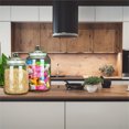 thumbnail image 4 of Bwiyojiz Home Decor Count 2pcs Clear Glass Laundry Jar Storage 2L Container with Lid Large 2pc, Home Gifts, White, 4 of 4