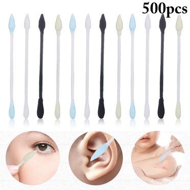 500PCS Cotton Swab Multi-purpose Double-Tip Cotton Bud Cosmetic Cotton Swab