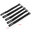thumbnail image 1 of maskred 5 Pcs Cyclisme Réglable Résistant à l'Usure Sangle de Guidon Tige de Selle Belle Légère Boucle Sangle Ceintures Noir 1ensemble, 1 of 6