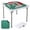 Green, variant on Costway 35" Folding Mahjong Table with Cup Holders & Smooth Felt Mat Carrying Handle Multicolor