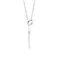 thumbnail image 1 of SIfdSeng S925 Sterling Silver Necklace Women's Simple Long Collarbone Chain, 1 of 1
