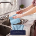 thumbnail image 3 of Disposable Microfiber Cleaning Wipes, Degreasing Cloths for Kitchen/Bathroom, Quick-Dry & Reusable Towels (20x20cm, 1 Box), 3 of 9
