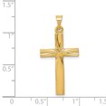 thumbnail image 2 of Pendentif Croix Latine Polie en Or Jaune 14K, 2 of 2