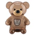 thumbnail image 1 of Children Coin Piggy Bank Money Box Cartoon Clothes Bear Plastic Transparent （Cream Colored）, 1 of 9