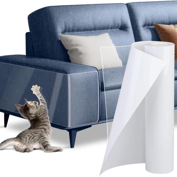 MesaSe Protège-Meubles en PVC Transparent à Découper Soi-Même, Résistant aux Égratignures et aux Griffes, Housse de Sofa Autocollante pour Chats et Chiens - Protège-Canapé Transparent zzz