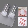 thumbnail image 1 of French Tip Manicure Tool Silicone Jelly Stamper and Scraper Set for Precise Design, 1 of 6