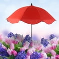 thumbnail image 5 of Large Garden Parasol for Potted Plants | Outdoor Sun & Rain Protection Umbrella with Stake | 47" Shade Canopy | Durable Metal Frame & Rubberized Cloth Cover, 5 of 5