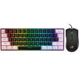 thumbnail image 1 of Bdday Mini 61-KEY Wired Mouse Keyboard White/Black Gaming Keyboard And Mouse Set Multi-Color Changing Backlight Keyboard 3200DPI Mouse Mice Set, 1 of 9