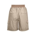 thumbnail image 4 of Timegard Shorts Cargo pour Femmes Taille Haute à Cordon, Shorts Athlétiques d'Été pour la Randonnée en Plein Air avec Poche, 4 of 6