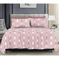 thumbnail image 1 of Stripe Harmony Bed Cover - Pink, 1 of 1