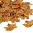thumbnail image 1 of Unique Bargains Artificial Leaves Fall Maple Autumn Fake Leaf Decoration, Green Yellow 500 Pack, 1 of 5