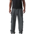 thumbnail image 2 of Plebaso Pantalon Cargo pour Homme, Pantalon de Randonnée Décontracté à Cordon, Léger, Uni, Pantalon de Travail d'Extérieur pour Homme, 2 of 5
