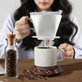 thumbnail image 2 of Handmade Pour Over Ceramic Coffee Dripper - Authentic Brewing Experience for Camping, Office, and Home.,Coffee Brown, 2 of 6
