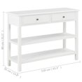 thumbnail image 4 of vidaXL Sideboard White 110x35x80 cm MDF, 4 of 5