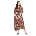 thumbnail image 2 of Caftans Longs pour Femmes Grande Taille Robe Caftan Robe de Soirée Fête Été Plage Robe d'Été Manches Kimono Longues Robes Décontractées en Ligne, 2 of 7