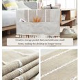thumbnail image 1 of Cotton Linen Tablecloth Rectangular TV Cabinet Coffee Desktop Fringe Waterproof Table Cloth for Dining Hall Garden 70*180cm Embroider/Light gray, 1 of 9