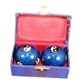 thumbnail image 4 of 2 x Hand Balls Chinese Health Balls with Storage Box Portable Fitness Relaxation Gossip Blue, 4 of 9