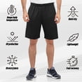 thumbnail image 4 of [5 Pack] Men's Dry-Fit Active Athletic Shorts Basketball Running Gym Workout with Two Side Pockets, 4 of 8