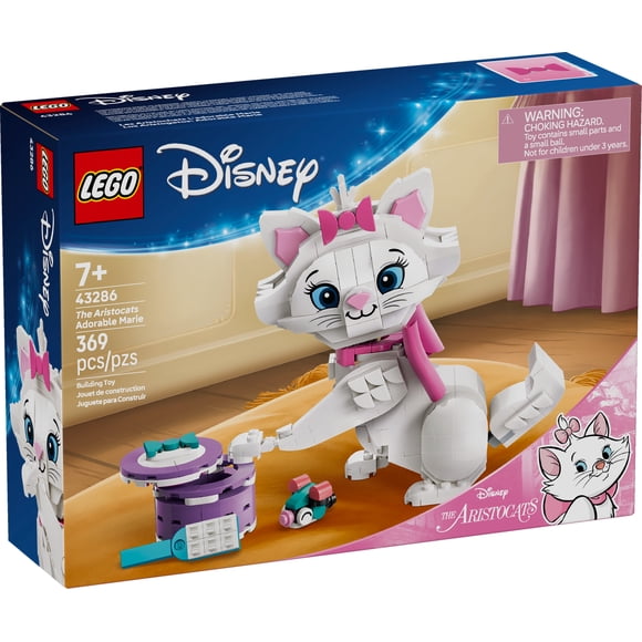 LEGO Disney The Aristocats Adorable Marie Toy Building Set - Bedroom or Desk Decor for Girls & Boys, Ages 7+ - Disney Gifts for Kids & Fans - 43286