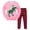 Pink, variant on LUOGENLI Little Boys Girls Christmas Pajamas Toddler Holiday Clothes Long Sleeve 2 Pcs Sleepwear Sets Maxi Outfits for Boys 2025 Vacation Red 9-10 Years