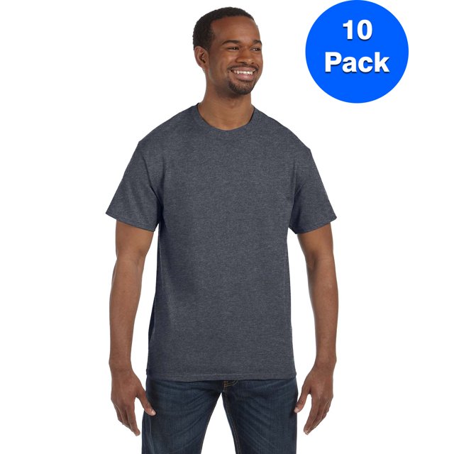 Hanes Men's Authentic-T T-Shirt - 5250T (Pack Of 10)
