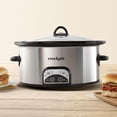 thumbnail image 4 of Crock-Pot 6-Quart One-Touch Slow Cooker, Stainless Steel, 4 of 5