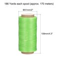 thumbnail image 2 of Unique Bargains 186 Yards 210D/1mm Leather Sewing Thread Polyester Waxed Cord, Lawn Green, 2 of 5