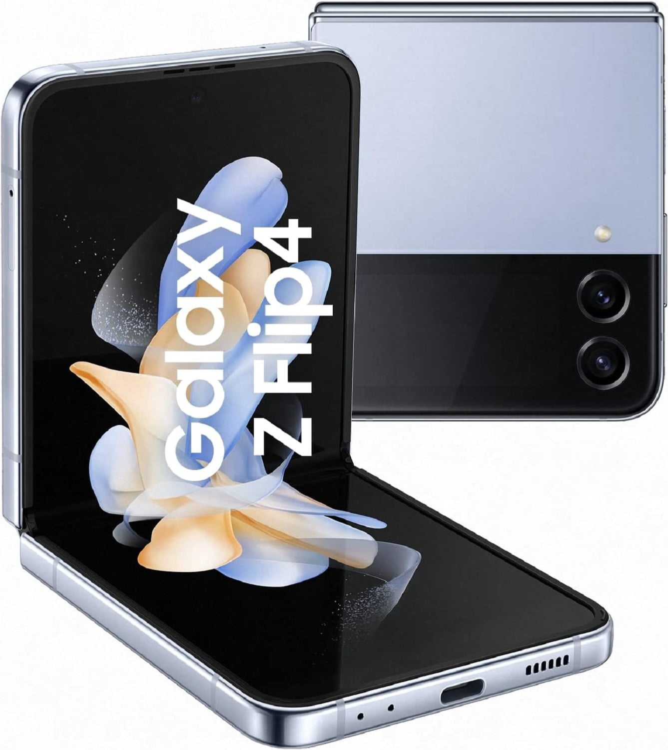 Refurbished Samsung Galaxy Z Flip4 5G - 128GB – Blue – 12MP Dual Rear & 10MP Front Camera - Fully Unlocked Smartphone - Excellent Condition