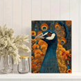 thumbnail image 2 of Qisvanset Modern Geometric Cat Canvas Print 12x16 Inch Hotel Lobby Art, 2 of 8